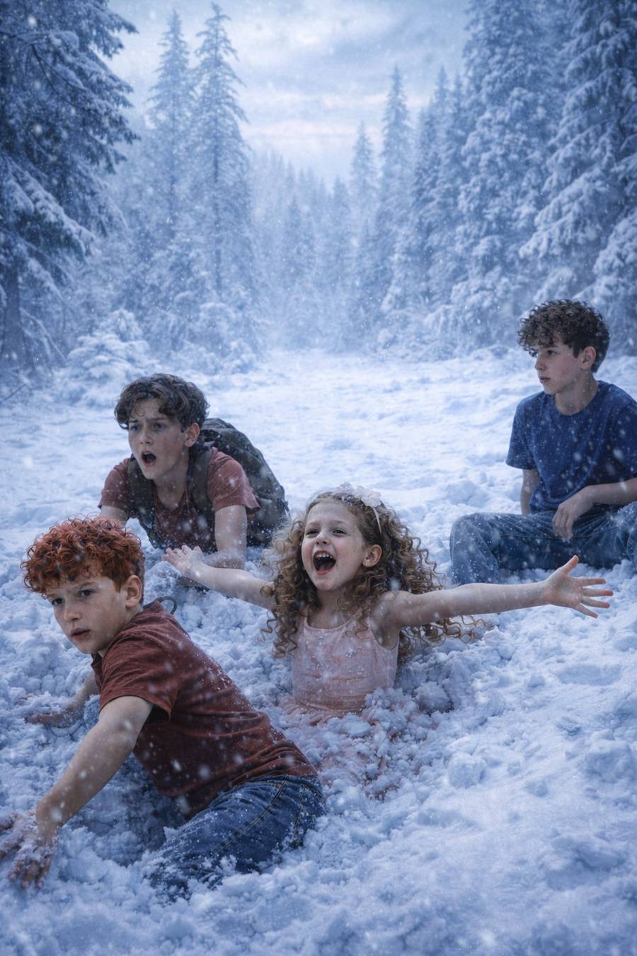 Os quatro irmãos caem em Ybyrá, a floresta congelada